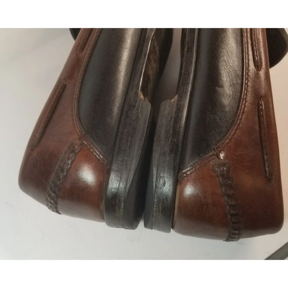 Johnston Murphy Men's Aragon‎ II Loafer Size 12 Black & Brown Tasseled on Band